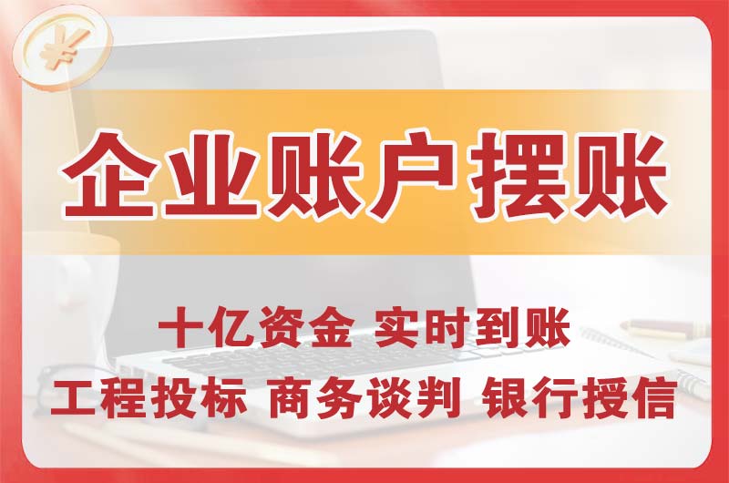 新建企业账户摆账